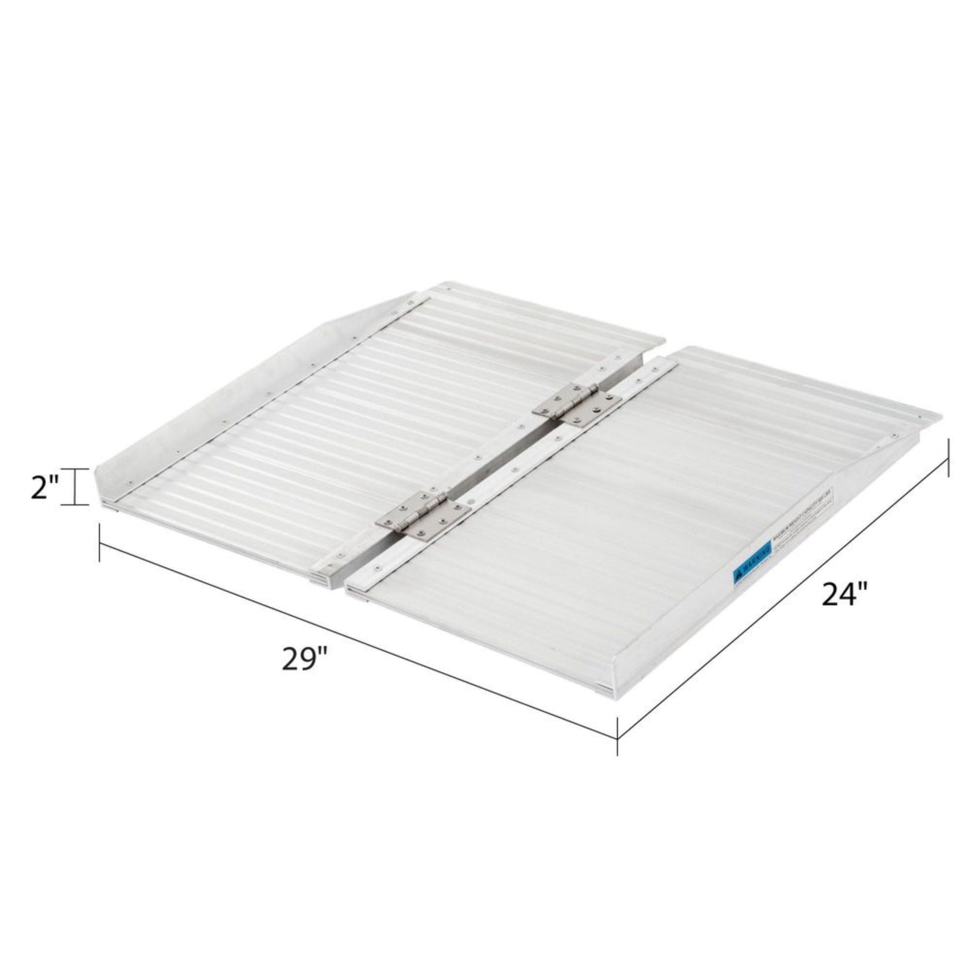 Silver Spring Mobility and Utility Ramp, 2 Foot Single Fold with 600 lb Capacity - Find Fresh Goods