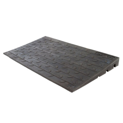 Silver Spring 3" Maximum Riser, Solid Rubber 3 Channel Threshold Ramp, Black - Find Fresh Goods