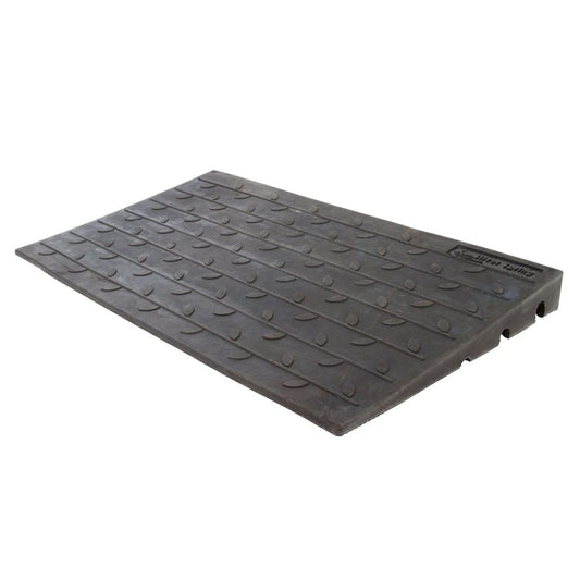 Silver Spring 3" Maximum Riser, Solid Rubber 3 Channel Threshold Ramp, Black - Find Fresh Goods