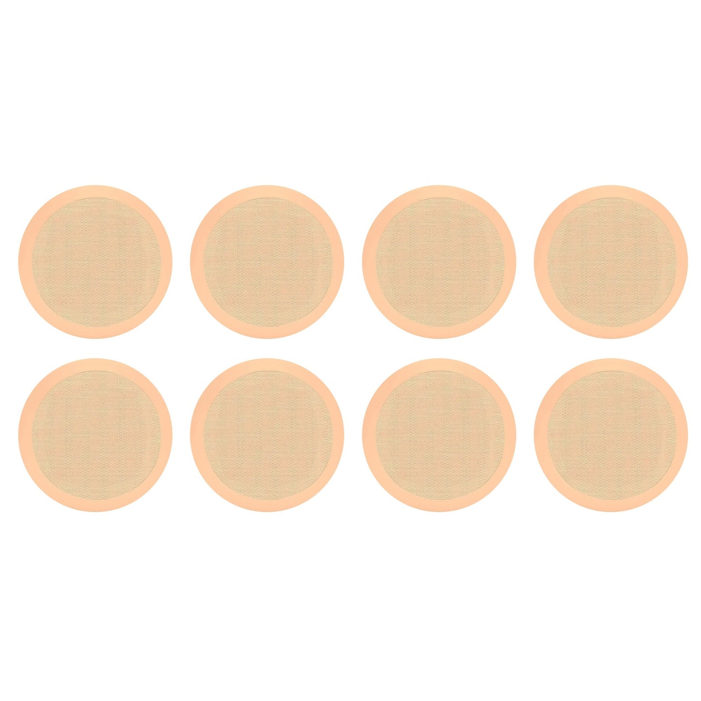 Pyle PDIC Series 150W 5.25" Flush Mount In Wall/In Ceiling Speaker, 4 Pair, Tan