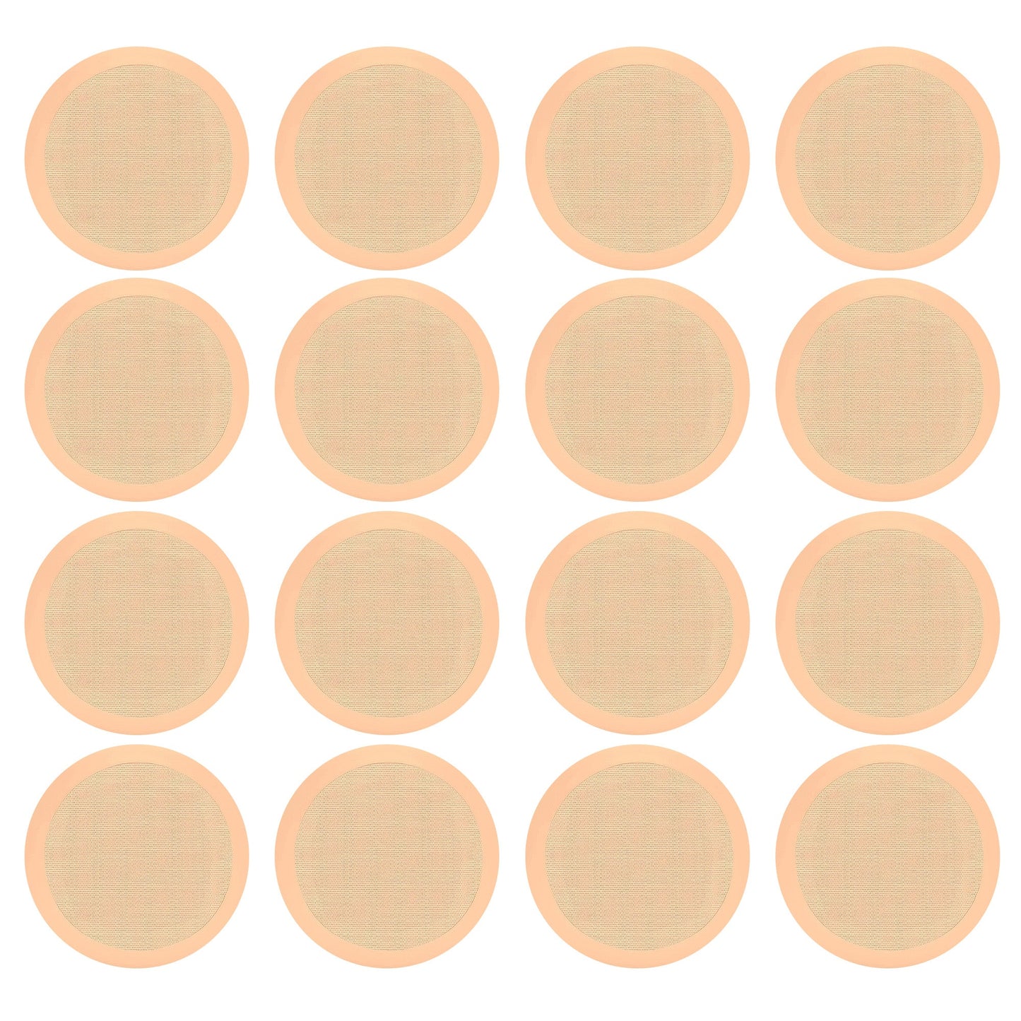 Pyle PDIC Series 150W 5.25" Flush Mount In Wall/In Ceiling Speaker, 8 Pair, Tan