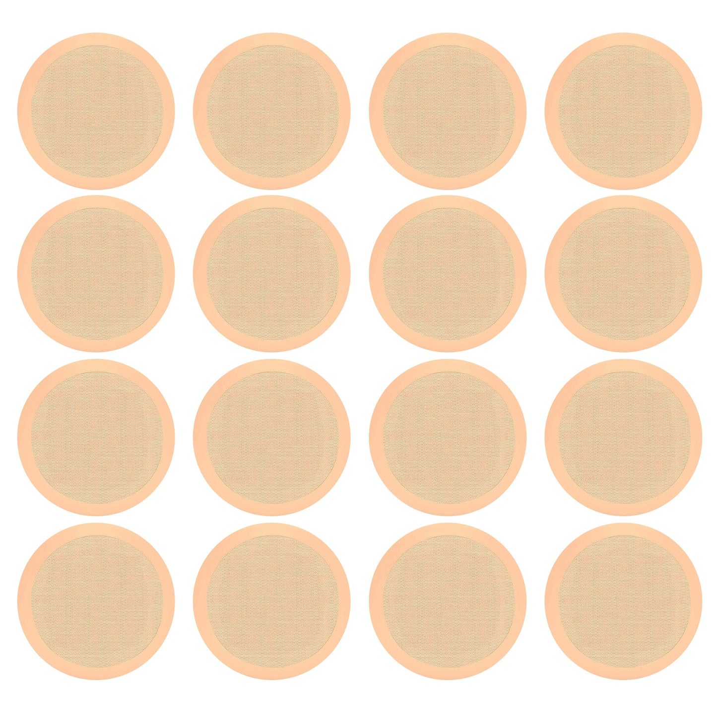 Pyle PDIC Series 250W 8" Round Flush Mount In Wall/In Ceiling Speakers, 8 Pair