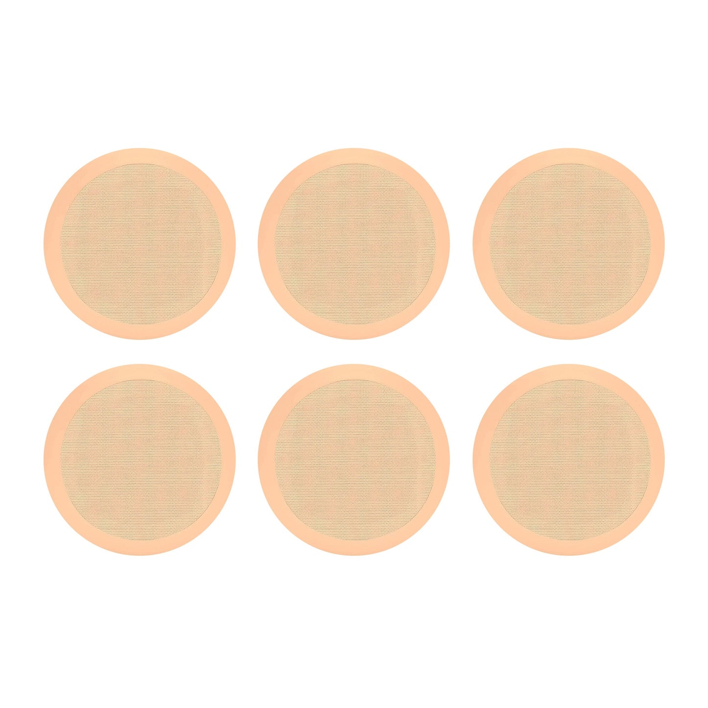 Pyle PDIC Series 200W 6.5" Round Flush Mount In Wall/In Ceiling Speakers, 3 Pair