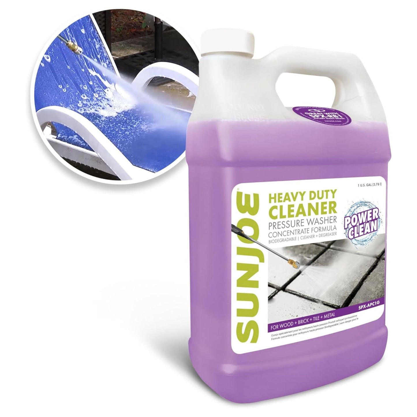 Sun Joe All-Purpose Pressure Washer Cleaner and Degreaser, 1 Gallon, SPX-APC1G
