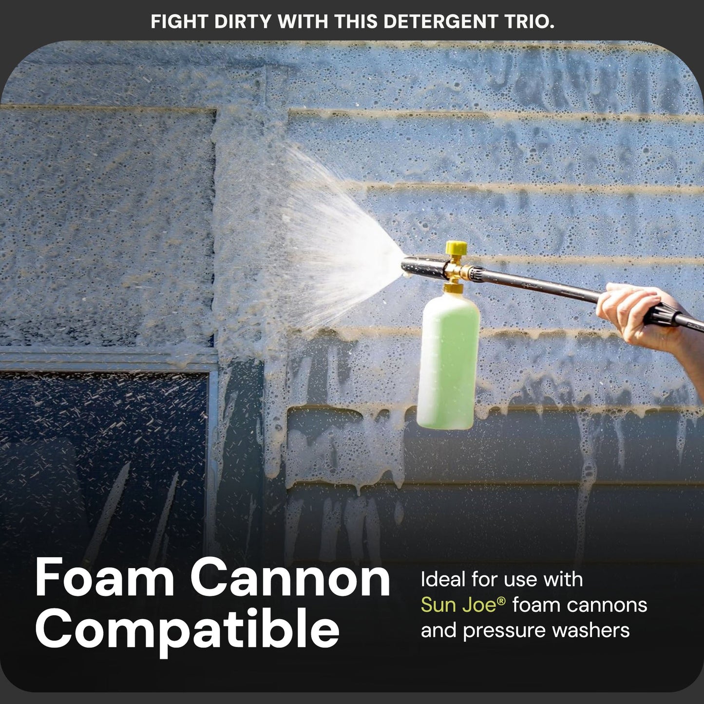 Sun Joe 3 Pack Pressure Washer Concentrate Formula, Biodegradable Detergent Trio, ASST3Q