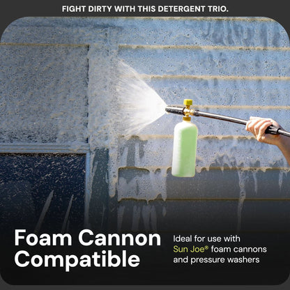 Sun Joe 3 Pack Pressure Washer Concentrate Formula, Biodegradable Detergent Trio, ASST3Q
