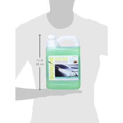 Sun Joe Premium Snow Foam Coconut Scent Car Washing Soap & Cleaner, 1 Gallon