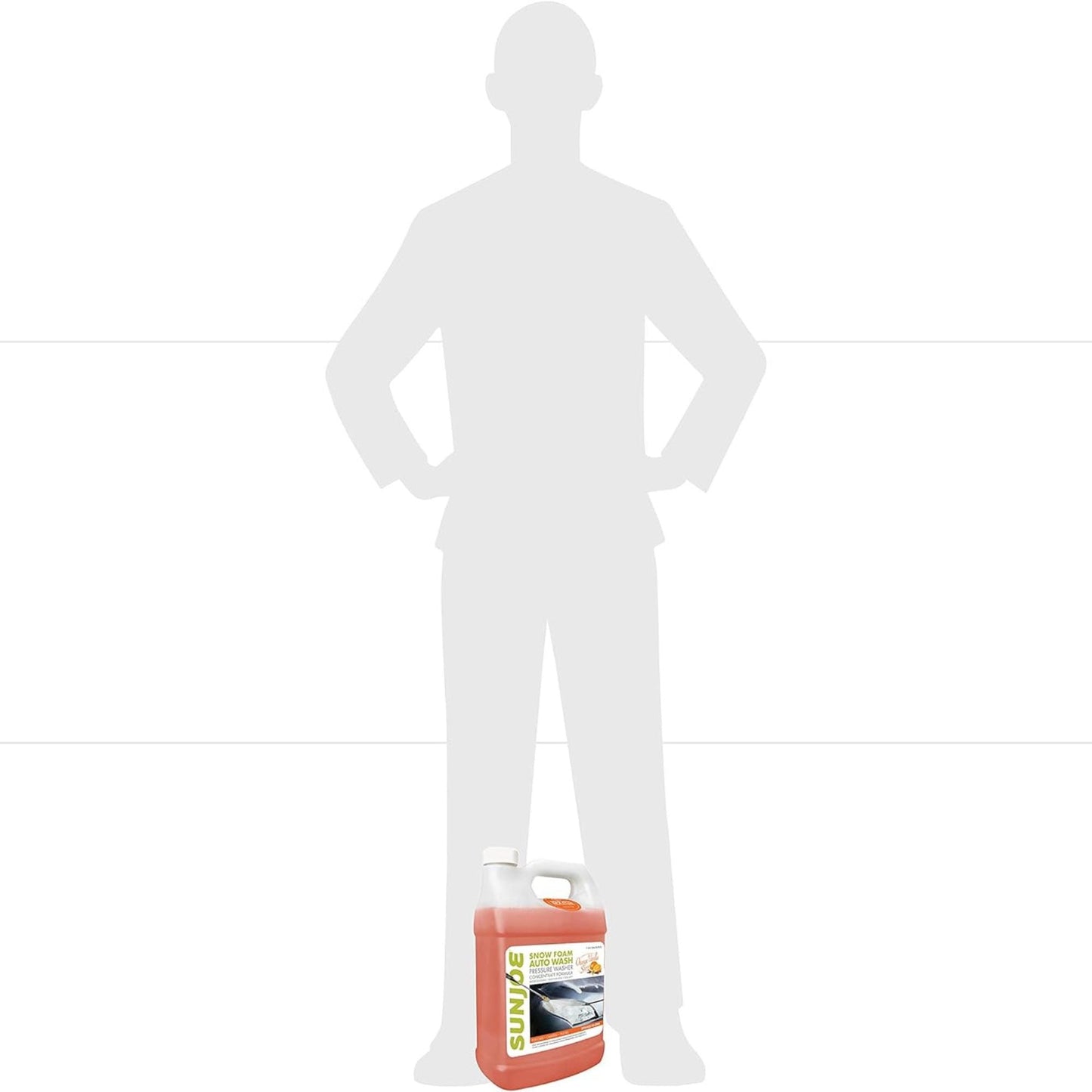 Sun Joe Premium Snow Foam Car Soap Cleaner, 1 Gal, Orange-Vanilla, SPX-FCS1G-CRM