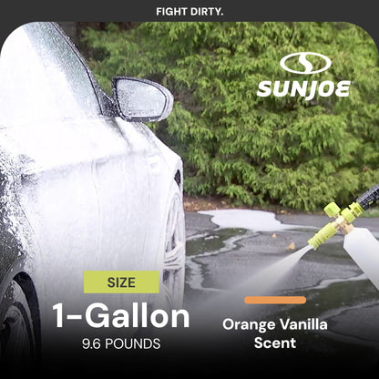 Sun Joe Premium Snow Foam Car Soap Cleaner, 1 Gal, Orange-Vanilla, SPX-FCS1G-CRM