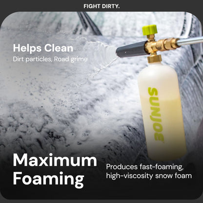 Sun Joe Premium Snow Foam Car Soap Cleaner, 1 Gal, Orange-Vanilla, SPX-FCS1G-CRM