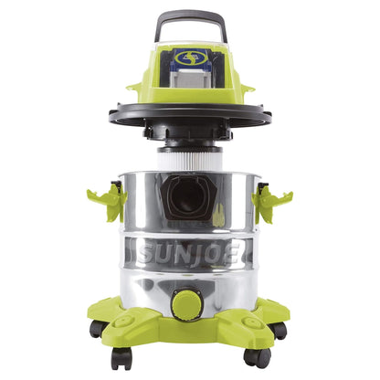 Sun Joe 24V Cordless Stainless Steel Wet or Dry Vacuum Kit, 5.3 Gal, 24V-WDV6000