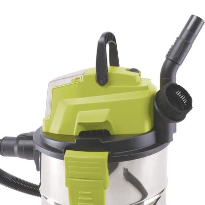 Sun Joe 24V Cordless Stainless Steel Wet or Dry Vacuum Kit, 5.3 Gal, 24V-WDV6000