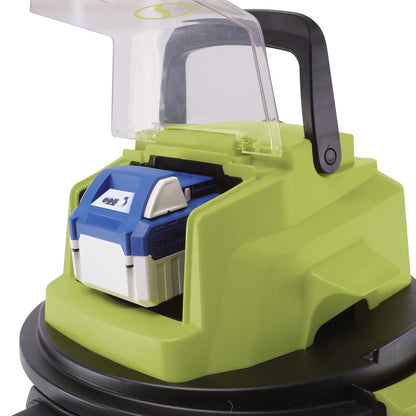 Sun Joe 24V Cordless Stainless Steel Wet or Dry Vacuum Kit, 5.3 Gal, 24V-WDV6000