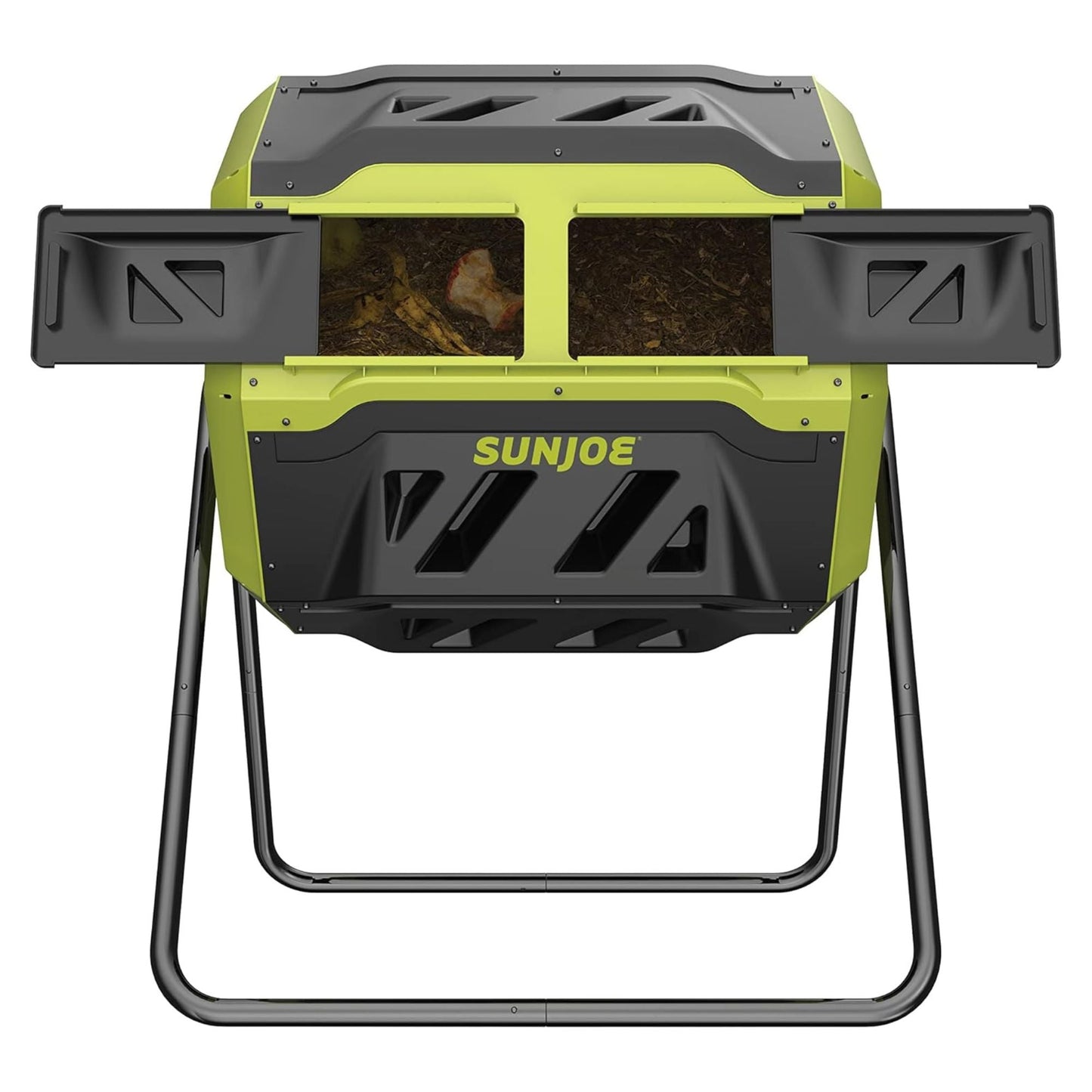 Sun Joe Dual Chamber Tumbling Composter, Advanced Aeration, 42 Gallon, SJ-CMPS1