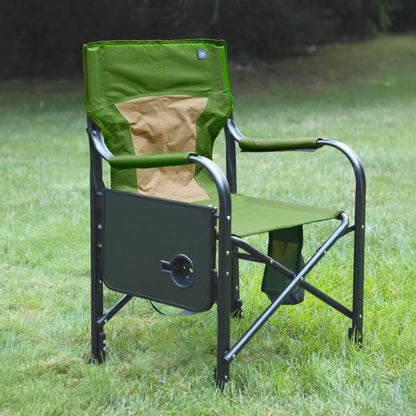 Bliss Hammocks 24V Heated Seat, Folding Chair w/Battery & 3 Heat Settings, Green