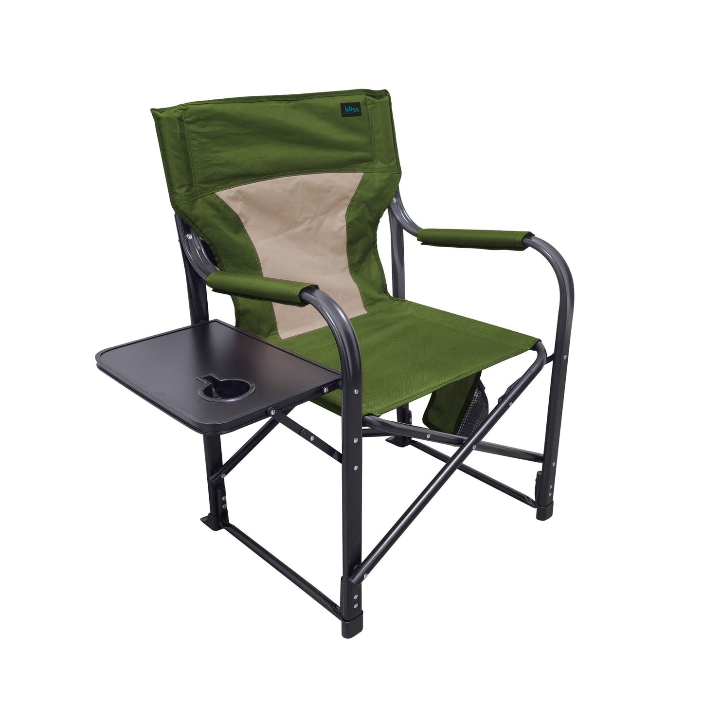 Bliss Hammocks 24V Heated Seat, Folding Chair w/Battery & 3 Heat Settings, Green
