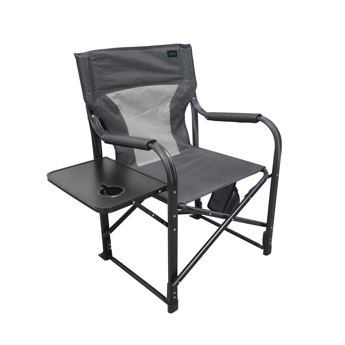Bliss Hammocks 24V Heated Seat, Folding Chair w/Battery & 3 Heat Settings, Gray