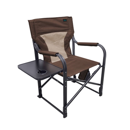Bliss Hammocks 24V Heated Seat, Folding Chair w/Battery & 3 Heat Settings, Brown