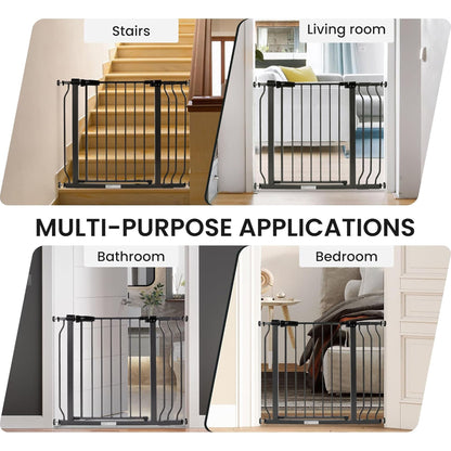 BalanceFrom Walk Thru Safety Gate, Baby & Pet, Doorways, Hallways, 30”, Graphite