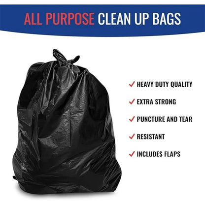 Generic 50 Count Contractor Trash Bags, Heavy-Duty Thick Garbage Sack, 42 Gallon