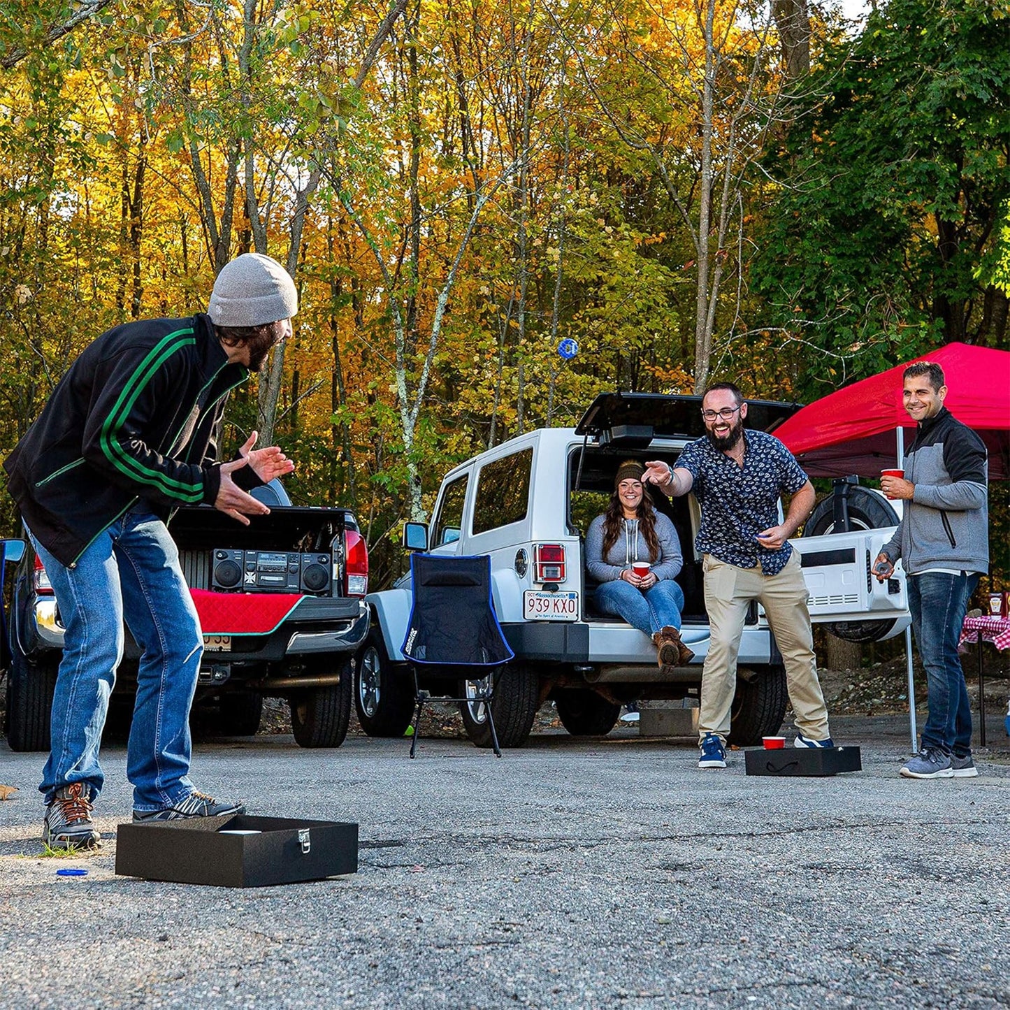 Franklin Sports Washer Toss, Portable Outdoor, Yard, Beach, or Tailgate Game Set