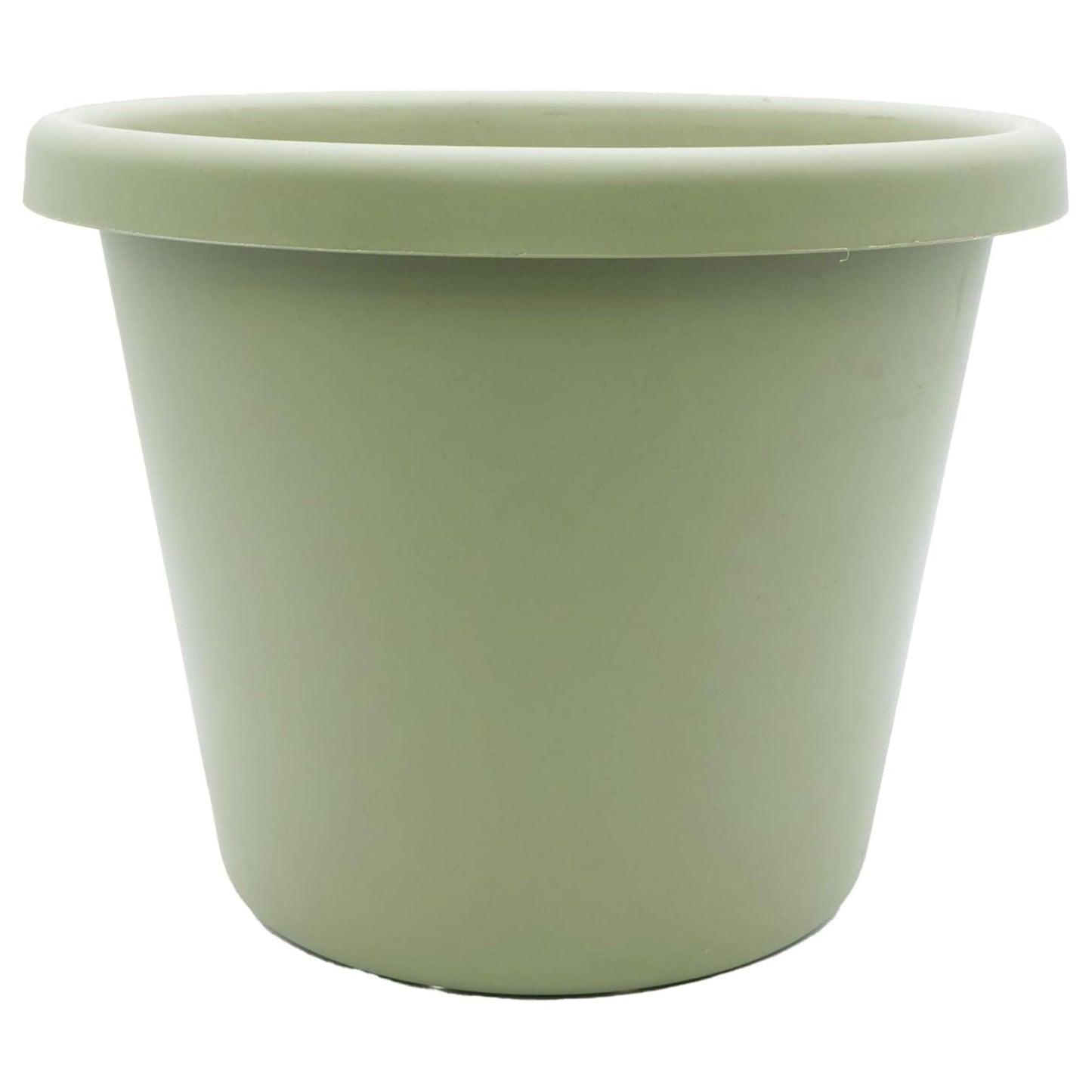 The HC Companies 15.5 Inch Round Classic Planter, Plastic Plant Pot, Seafoam