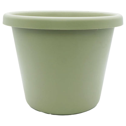 The HC Companies 15.5 Inch Round Classic Planter, Plastic Plant Pot, Seafoam
