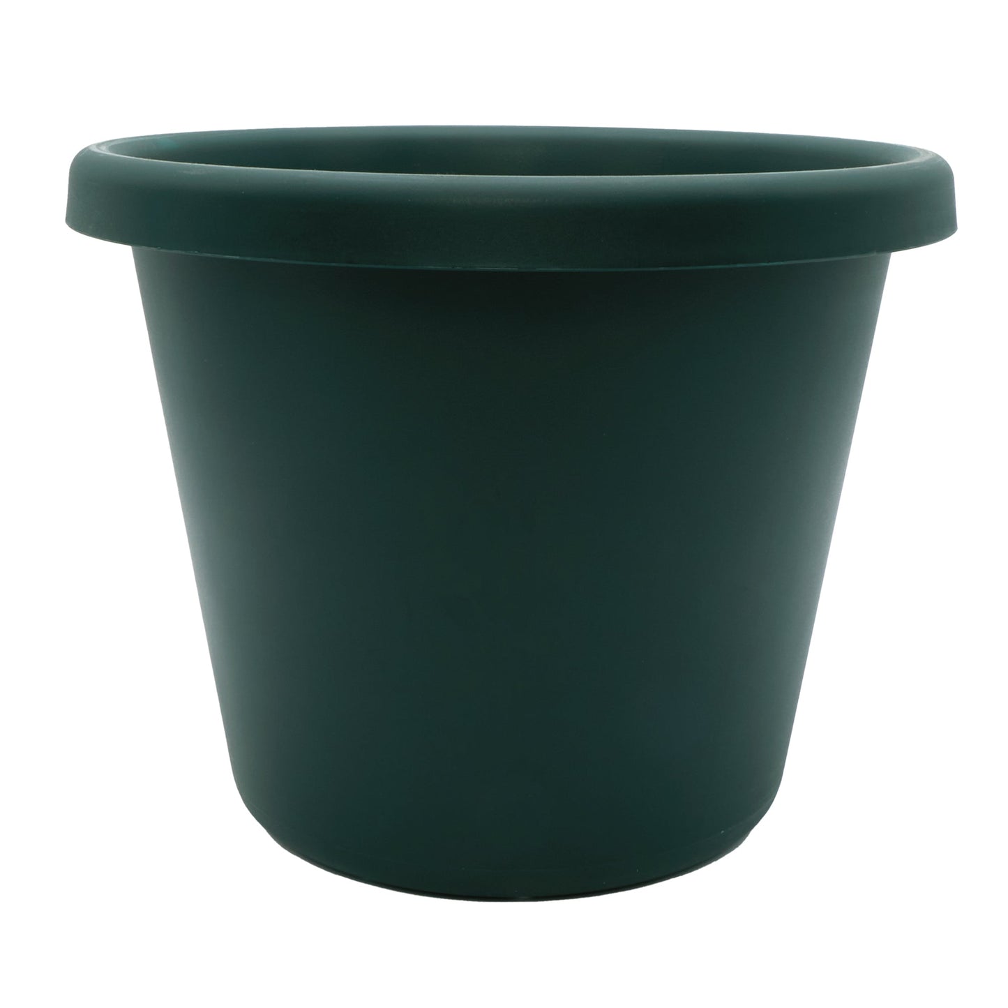 The HC Companies 15.5 Inch Round Classic Planter, Plastic Plant Pot, Evergreen