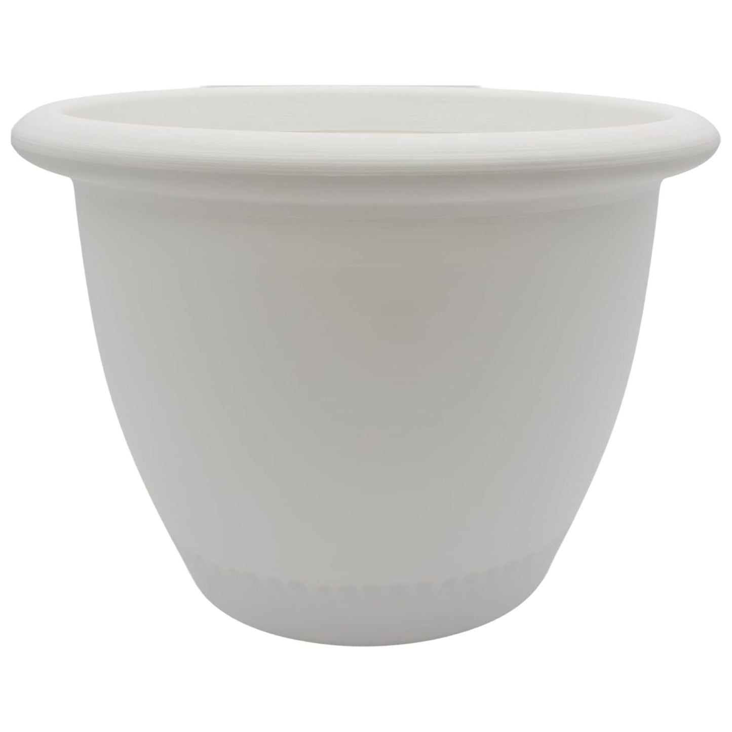 The HC Companies Sevilla Self-Watering Pot with Internal Disk, 14 Inch, White