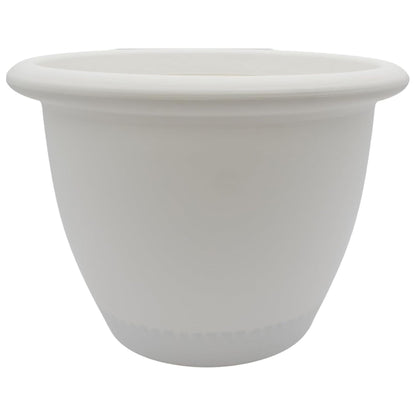 The HC Companies Sevilla Self-Watering Pot with Internal Disk, 14 Inch, White