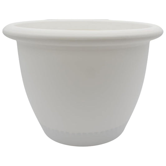 The HC Companies Sevilla Self-Watering Pot with Internal Disk, 14 Inch, White