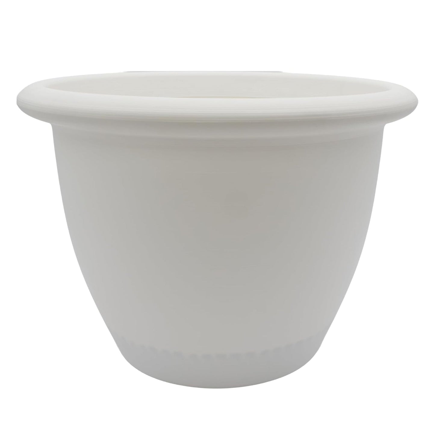 The HC Companies Sevilla Self-Watering Pot with Internal Disk, 16 Inch, White