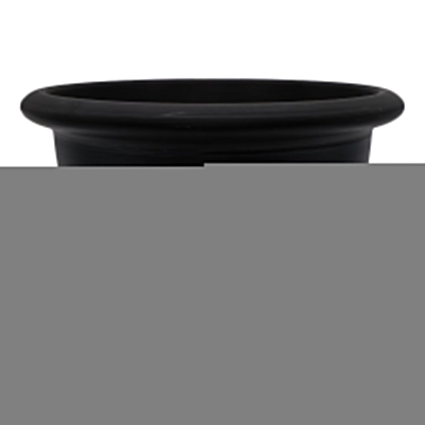 The HC Companies Sevilla Self-Watering Pot with Internal Disk, 16 Inch, Black