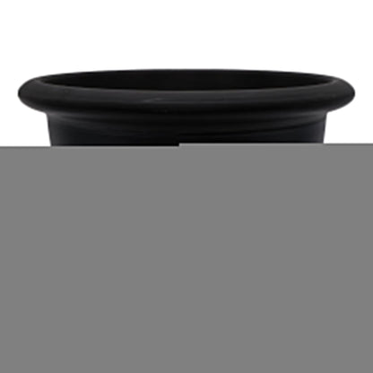 The HC Companies Sevilla Self-Watering Pot with Internal Disk, 16 Inch, Black