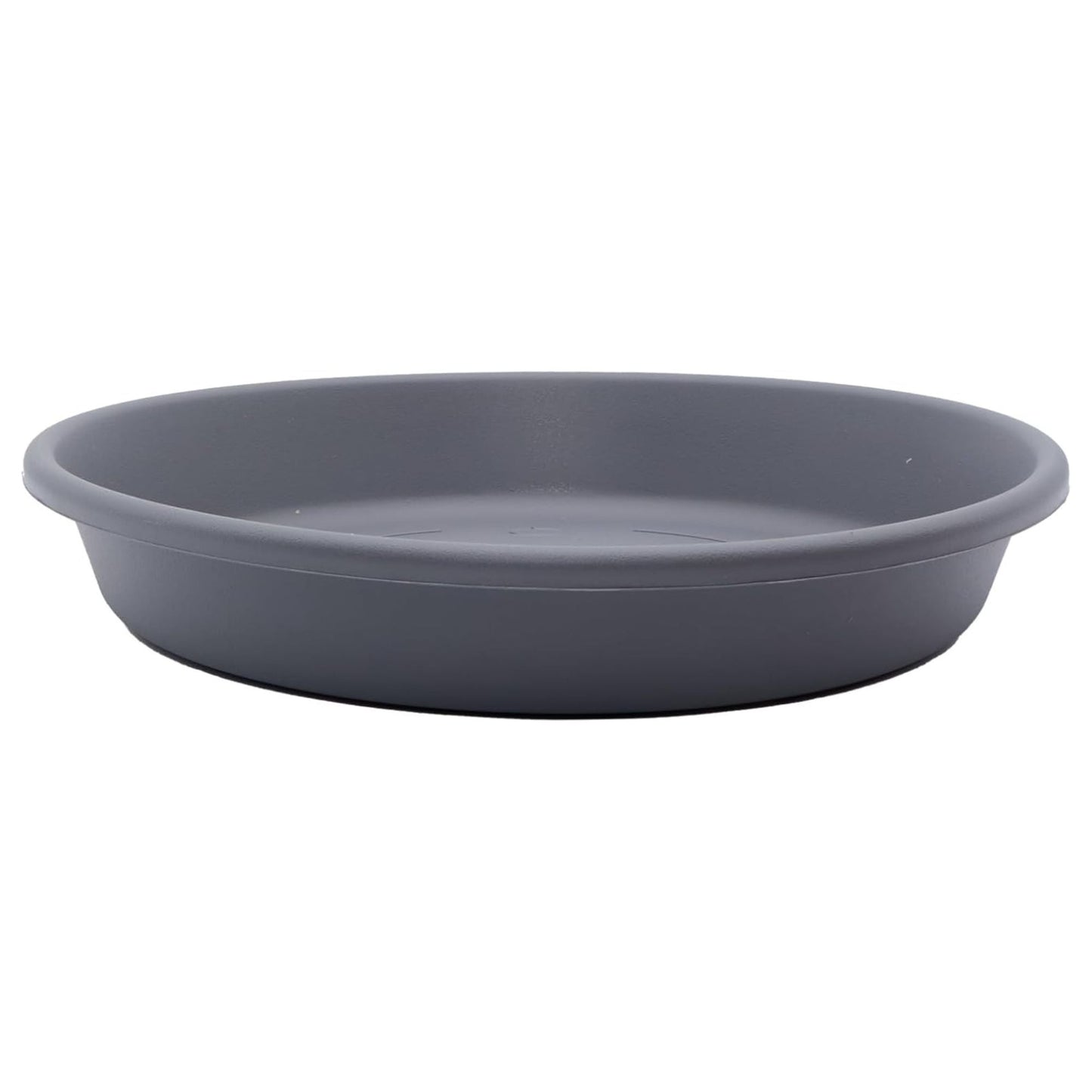 The HC Companies Classic 12 Inch Round Plant Pot Saucer Drip Tray, Warm Grey