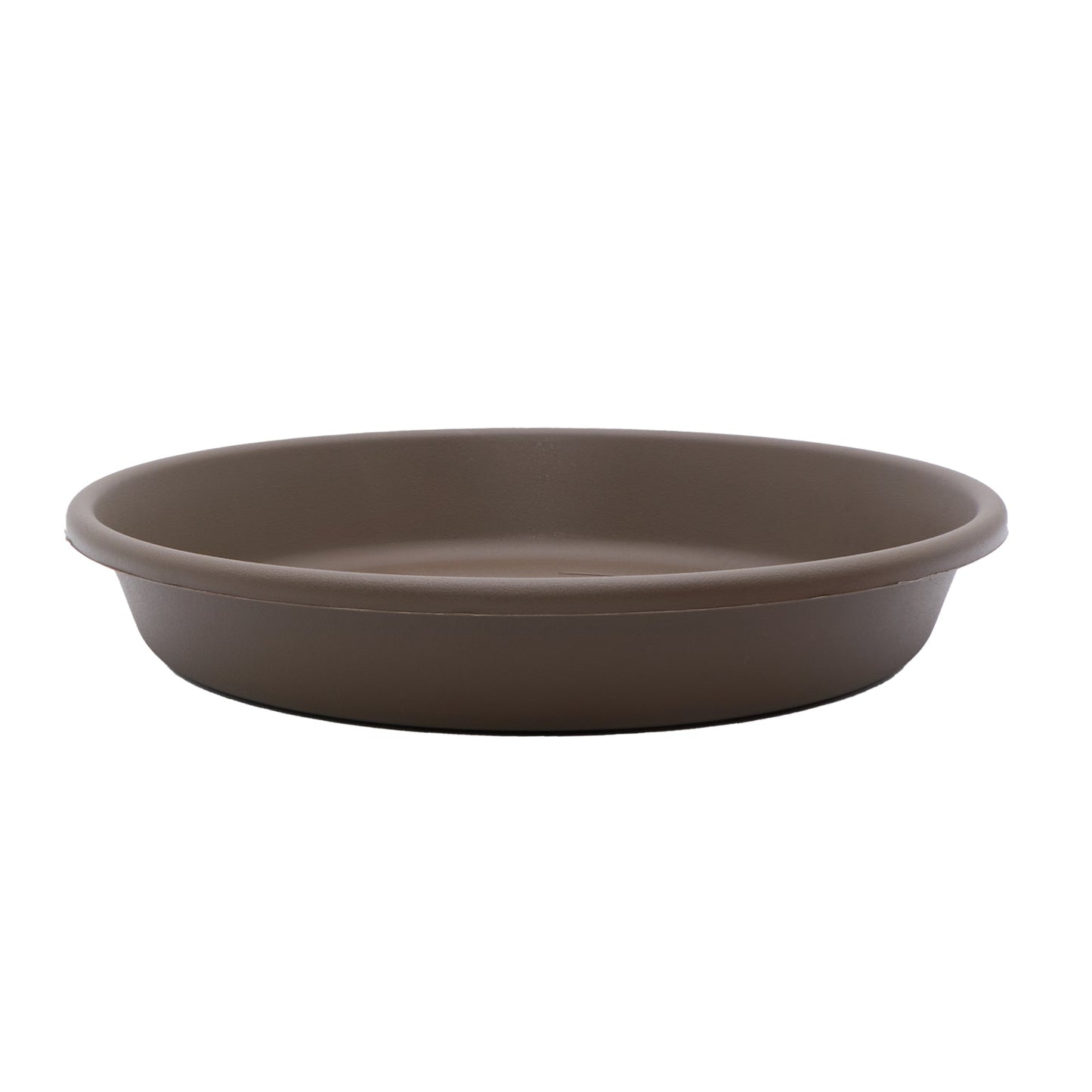 The HC Companies Classic 12 Inch Round Plant Pot Saucer Drip Tray, Chocolate