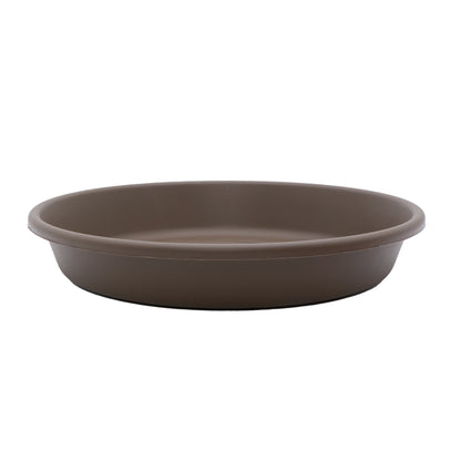 The HC Companies Classic 12 Inch Round Plant Pot Saucer Drip Tray, Chocolate