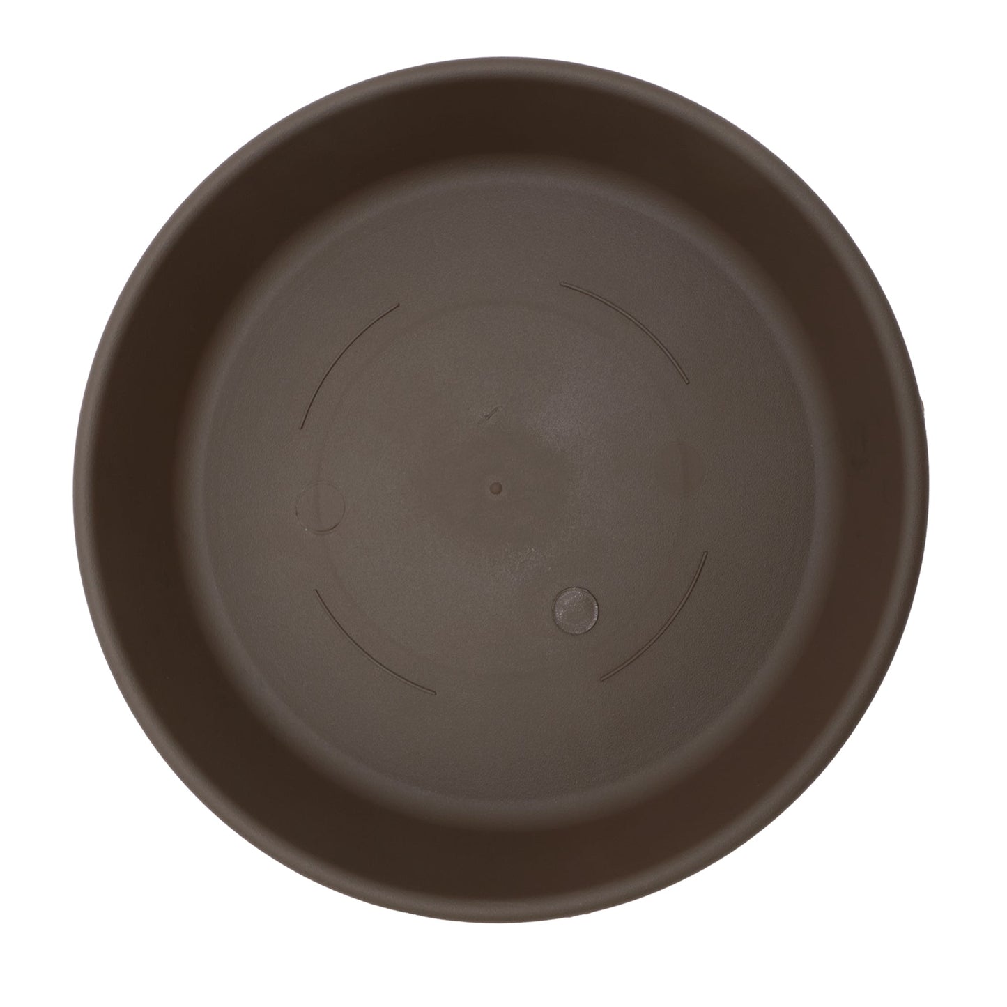 The HC Companies Classic 12 Inch Round Plant Pot Saucer Drip Tray, Chocolate