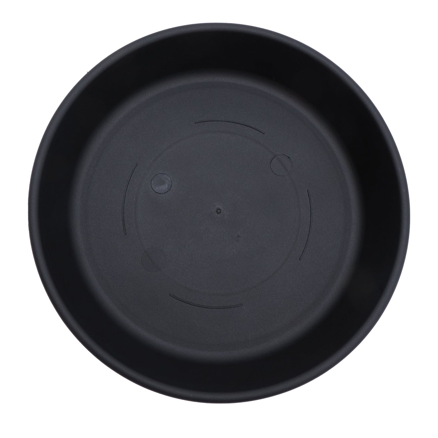The HC Companies Classic 17.5" Round Plastic Plant Pot Saucer Drip Tray, Black