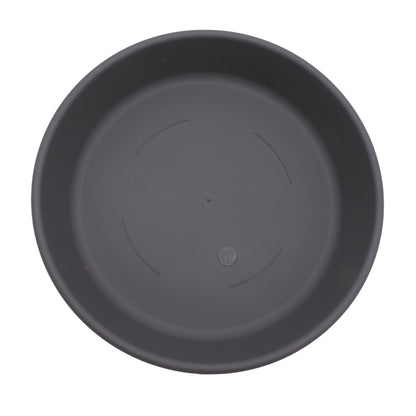 The HC Companies Classic 14 Inch Round Plant Pot Saucer Drip Tray, Warm Grey