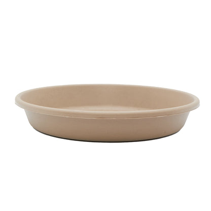 The HC Companies Classic 16 Inch Round Plant Pot Saucer Drip Tray, Sandstone