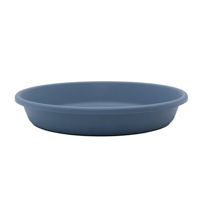 The HC Companies Classic 16 Inch Round Plant Pot Saucer Drip Tray, Slate Blue