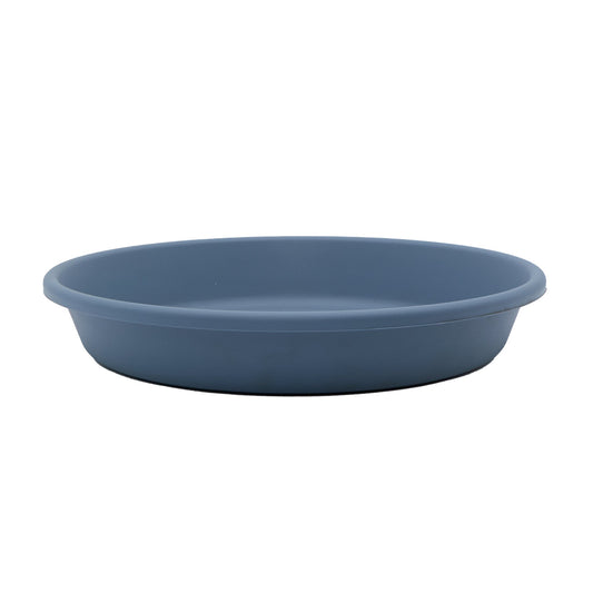 The HC Companies Classic 16 Inch Round Plant Pot Saucer Drip Tray, Slate Blue
