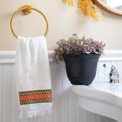 The HC Companies Sierra Self-Watering Pot with Internal Disk, 16", Black Onyx