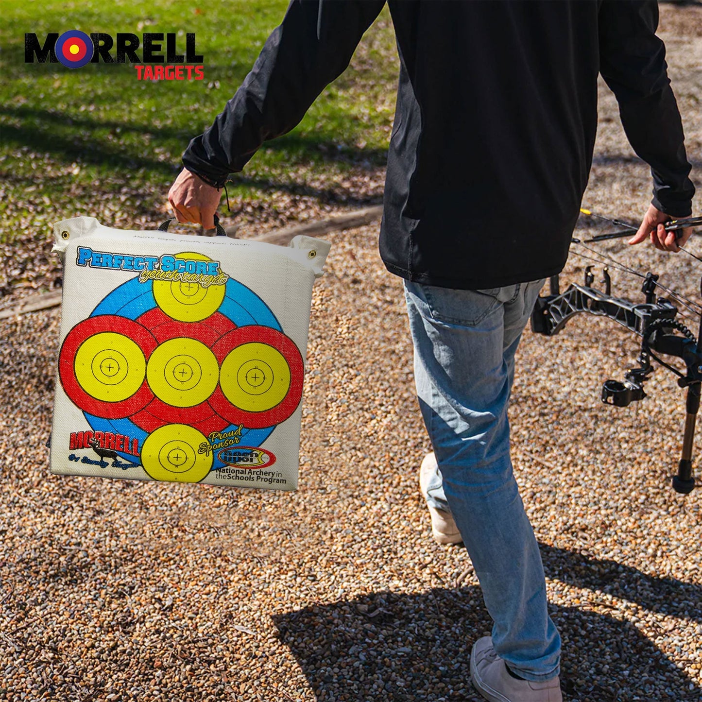 Morrell Perfect Score Youth Archery Target, Outdoor Field Point Practice Bag