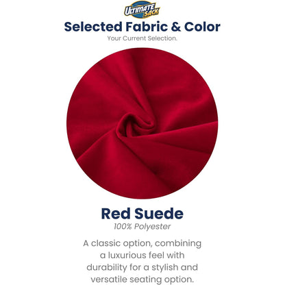 Ultimate Sack 6ft Bean Bag Chair, Oversized Indoor Comfy Lounger, Red Suede