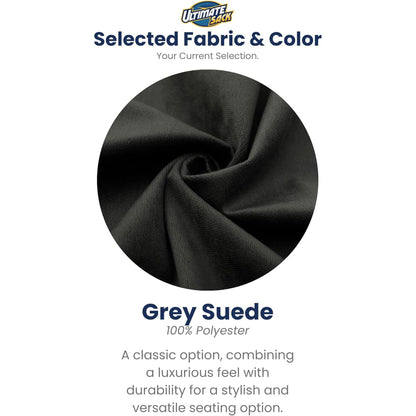 Ultimate Sack 3ft Bean Bag Chair, Oversized Indoor Comfy Lounger, Grey Suede