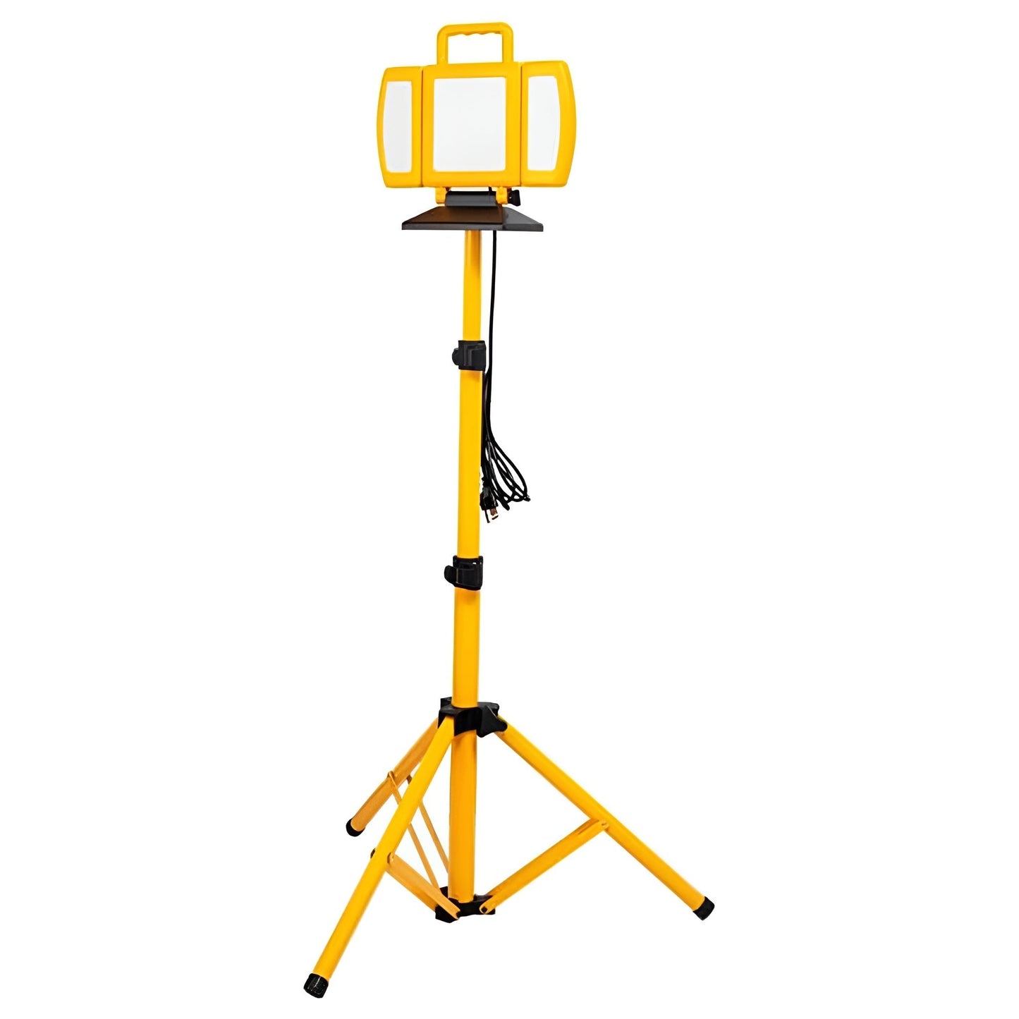 BRIGHTLIVING LED Tripod Work Light, Rechargeable Light Foldable Base, 7500 Lumen