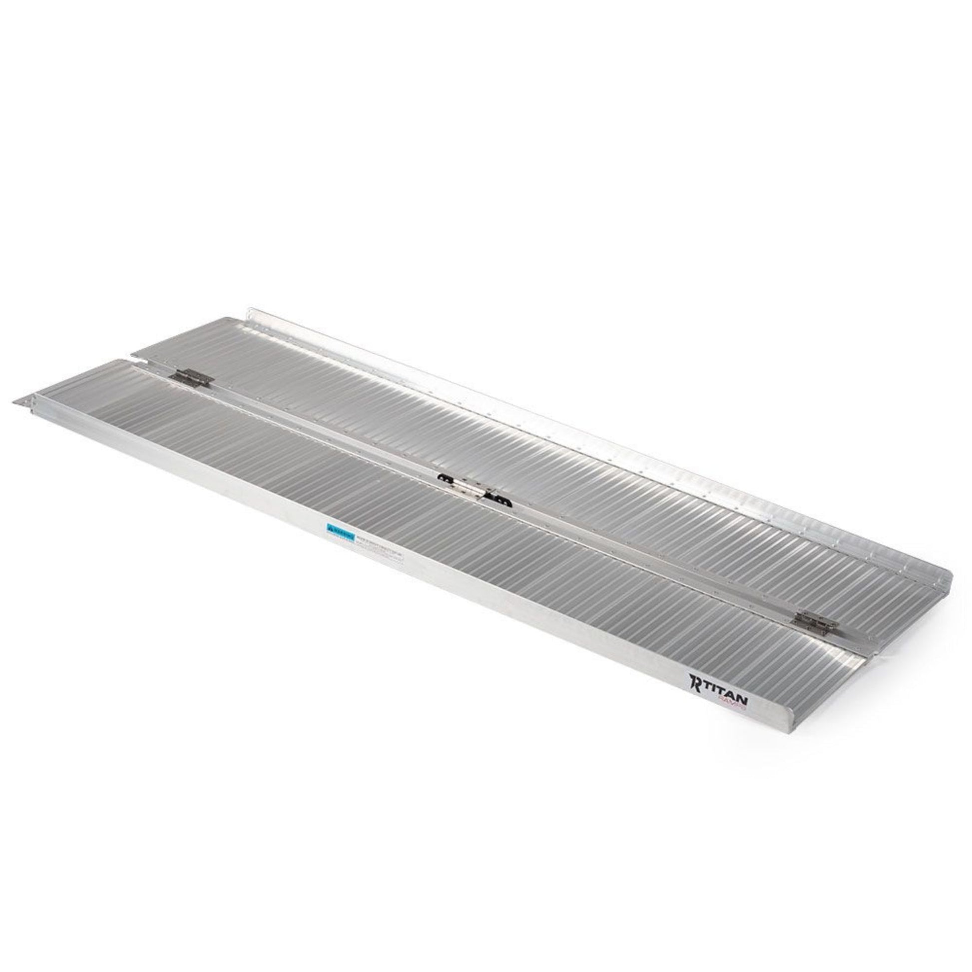 Titan Ramps 5 Foot Single-Fold Aluminum Wheelchair Ramp, 600 Pound Capacity - Find Fresh Goods