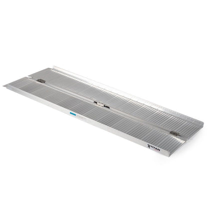 Titan Ramps 5 Foot Single-Fold Aluminum Wheelchair Ramp, 600 Pound Capacity - Find Fresh Goods